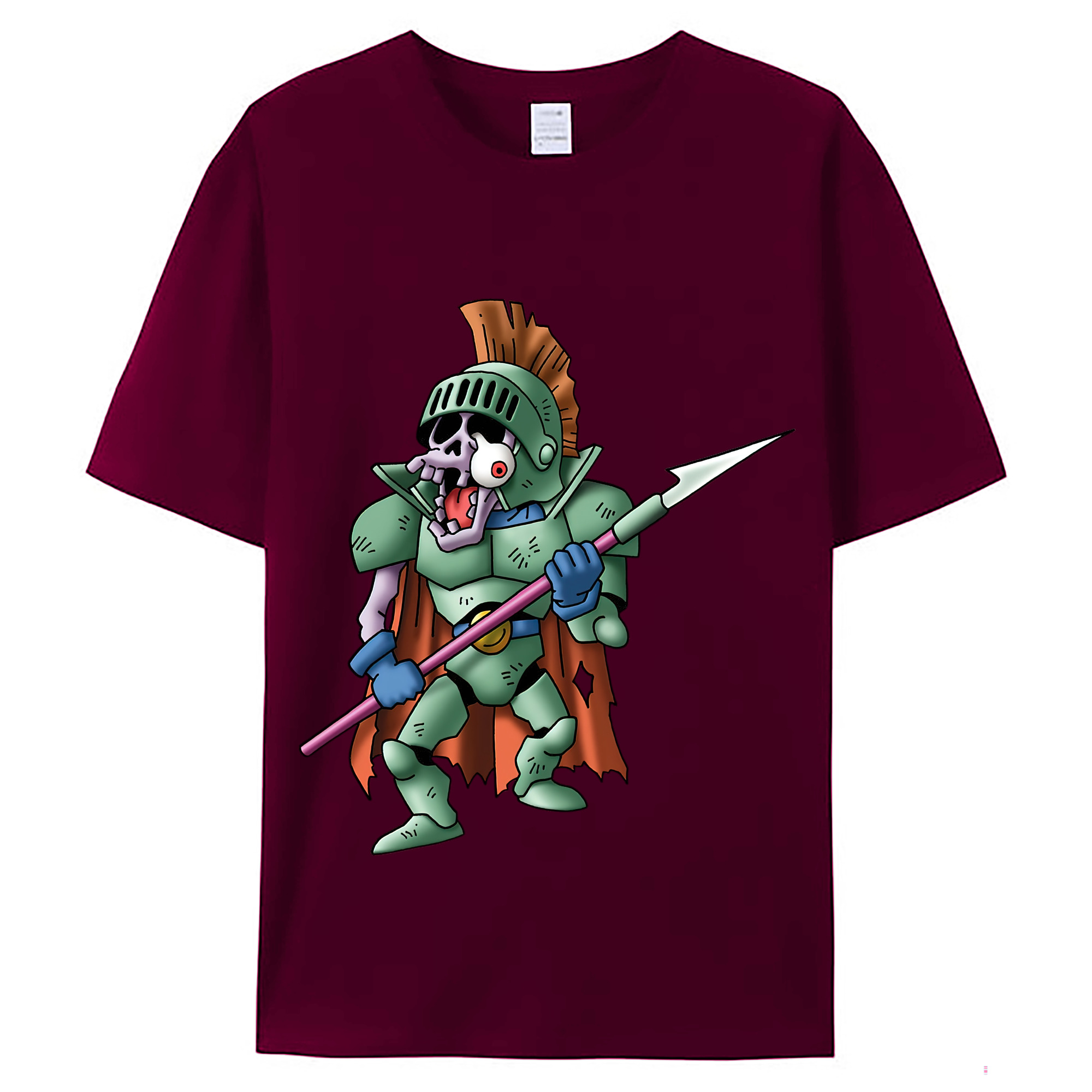 （画像用） ドラゴンクエスト Doragon Kuesuto Dragon Quest レディースカジュアルプリントTシャツ（綿100％）